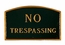 No Trespassing Sign - Large Metal Sign For Wall or Lawn Stake Mount
