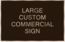 Custom Cast Metal Sign - Extra Large Plaque For Business Name, Property Statement, or Address