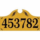 Large Address Plaque - Decorative Monument Style House Address Number Sign With One or Two Lines