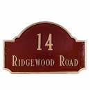 Large Address Plaque For Wall or Lawn Stake Mount - House Number & Street Name