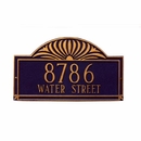Large Address Sign Wall Plaque With Shining Sun Design