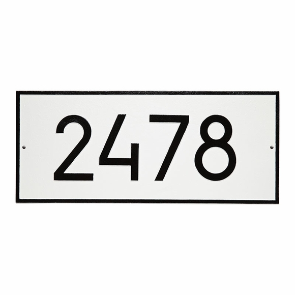 Large Address Sign With Contemporary Numbers