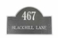 Large Arch Address Plaque