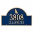 Large Arch Address Plaque with Sailboat