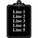 Large Custom Sign with Monogram - For Business or Community Name, Multi Unit Address Numbers, Building Number, etc.
