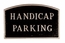 Handicap Parking Sign - Large Metal Sign For Wall or Lawn Stake Mount