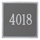 Large House Number Plaque - Square Metal Address Sign