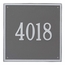 Large House Number Plaque - Square Metal Address Sign