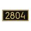 Large Modern Number Address Plaque with Optional Lawn Garden Mounting Stakes