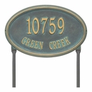 Large Oval House Number Sign Address Plaque