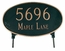 Large Oval 2 Sided Lawn Address Sign