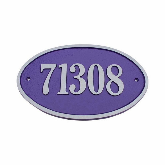 Large Oval Street Number Plaque