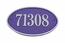 Large Oval Street Number Plaque