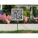 Large QR Code Sign With Optional Lawn Garden Stake
