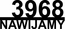 Modern Easy to Read Address Plaque - Silhouette House Number Sign