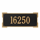 Large Size Rectangle Address Sign For Wall or Optional Lawn Mount - Choose Your Color