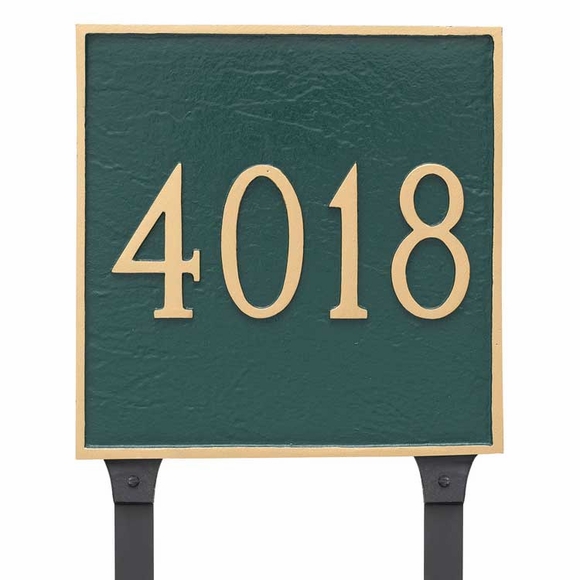 Large Square Address Sign - House Number Plaque