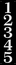 Vertical Reflective Address Sign For Up To 5 Numbers