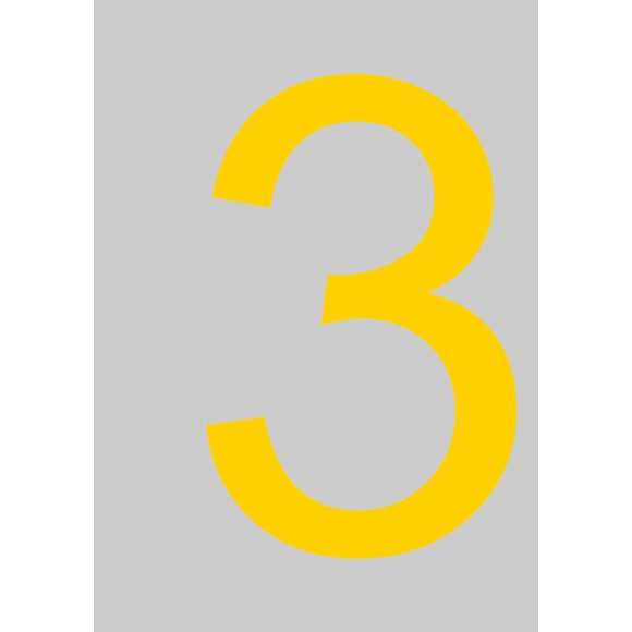 Large Yellow Address Numbers