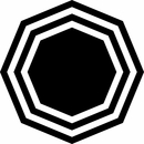 Laser Octagon Wall Art - Choose Your Color