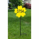 Lawn Mount Flower Shape Address Sign