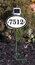 House Number Sign with Solar Light Lawn Mounted