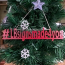 Leaderboard Name Christmas Tree Ornament - Hashtag Decoration