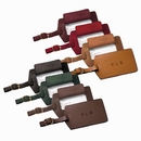Leather Luggage Tag Monogrammed with Initials