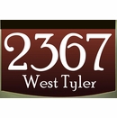 LED Lighted House Number and Street Name Sign - Choose 120V, Low Voltage, or Solar
