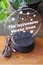 Personalized Christmas Tree Ball Ornament With LED Lighted Base For Table Display
