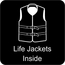 Life Jacket Location Sign for Boats