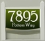 Light Up Lawn Mount Address Plaque - Choose 120V, Low Voltage, or Solar