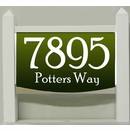 Light Up Lawn Mount Address Plaque - Choose 120V, Low Voltage, or Solar