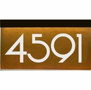 Light Up Wall Mount House Number Plaque - Choose 120V, Low Voltage, or Solar