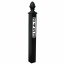 Lighted House Numbers Built Into A Post