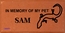 Engraved Memorial Brick for Small House Pet Including Goldfish, Ferret, Hamster, Gerbil, Parrot, Turtle, and Guinea Pig