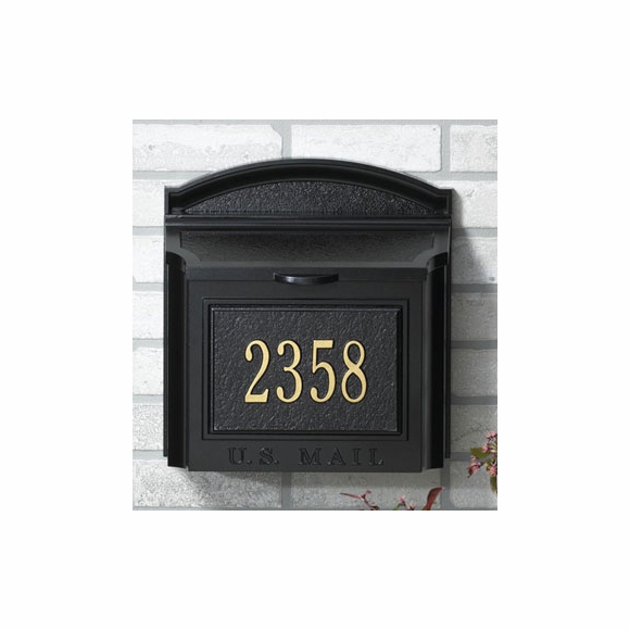 Locking Wall Mount Mailbox With House Address Number