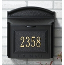 Wall Mount Porch Mailbox With House Address Number and Lock