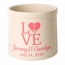 LOVE Stoneware Planter Crock