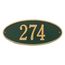 Oval Home Address Plaque - House Number Sign - Choose From 11 Colors