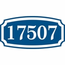 Address Sign with Adhesive Back - Stick On Mailbox or Door