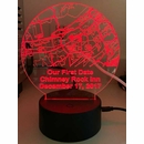 Map of Where We Met, Were Married, First Kiss - Custom Light Up Gift