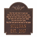 May The Road Rise To Meet You Claddagh Poem Wall Plaque Personalized With Name and Year Established Date