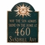 May The Sun Always Shine On The Home At House Number And Street Name Sign - Address Plaque