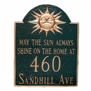 May The Sun Always Shine On The Home At House Number And Street Name Sign - Address Plaque