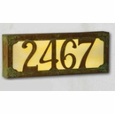 Medium Art & Crafts Lighted Address Sign