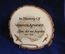 Engraved Memorial Log