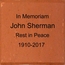 In Memoriam Personalized Engraved Brick 8x8