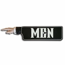 Men's Room Directional Sign Hand With Pointing Finger