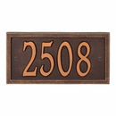 Metal Rectangle Address Plaque